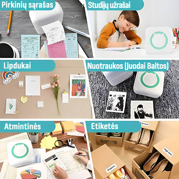 Momentinis išmanusis spausdintuvas | MINIPRINT